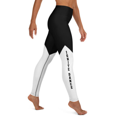 "Block Ignite" Adult Leggings - Black & White