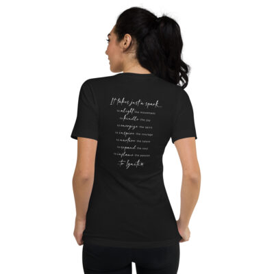 "It Takes Just a Spark" Adult V-Neck Tee
