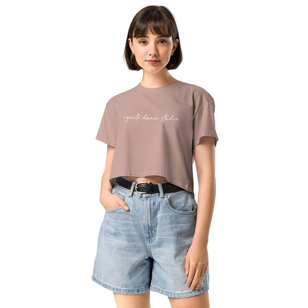"Script" Women’s Crop Tee