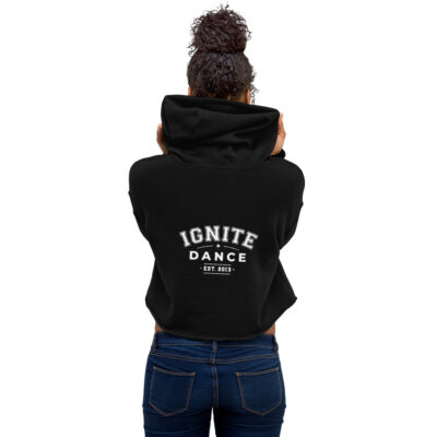 "Varsity Emblem" Adult Crop Hoodie
