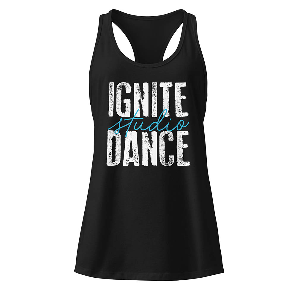 "Rough Lettering" Women’s Racerback Tank