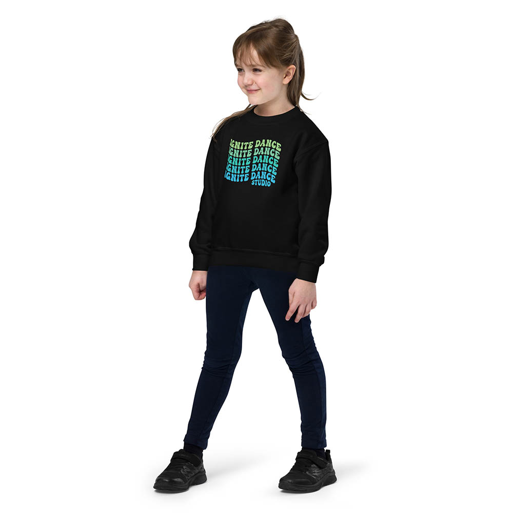 "Bubble Letters" Youth Unisex Crewneck Sweatshirt