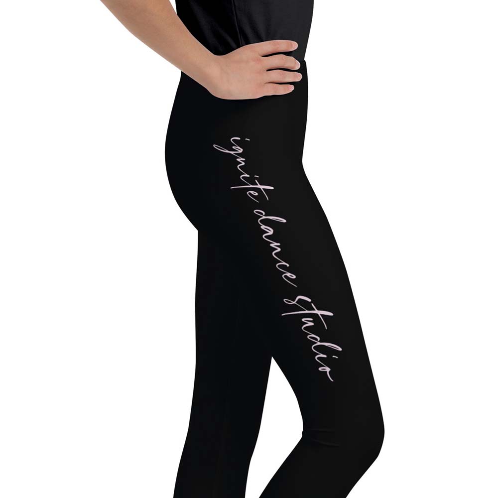 "Pink Script" Youth Leggings